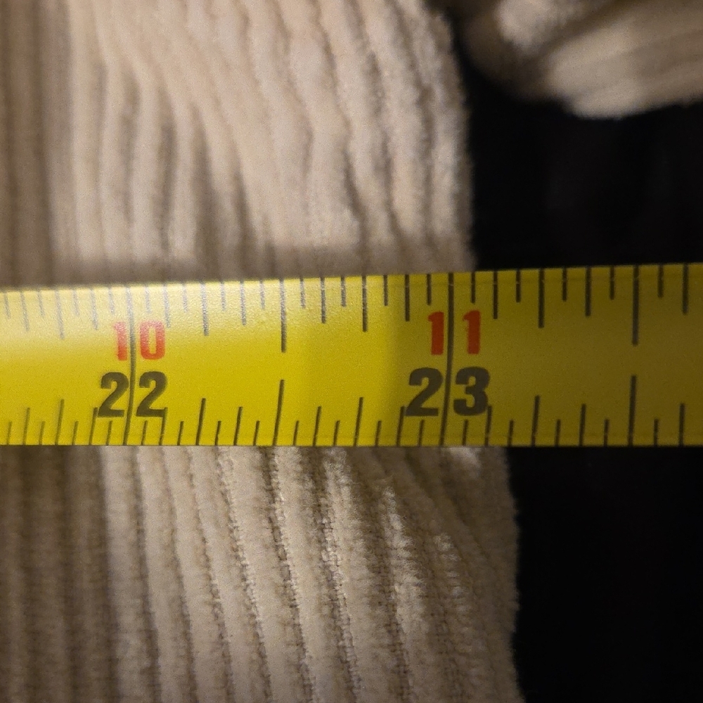 Cream Corduroy Jacket with Gray Hood - Picture 4 of 4
